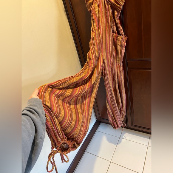 NWT Free People Women's Red Clay Combo Sundaze For Surfin Jumpsuit - S - Picture 5 of 11
